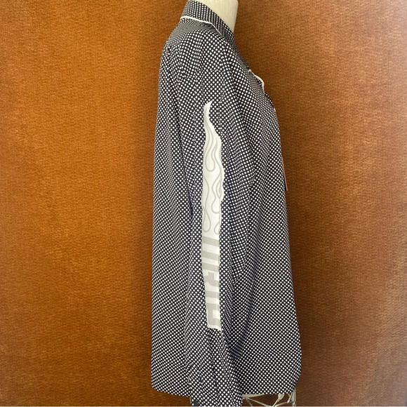 EPTM. Downtown Shirt Long Sleeve Polka Dot Shirt, Size L. - Picture 6 of 9